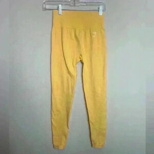Gymshark Yellow seamless leggings size small